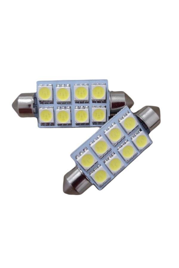Balp 2 Adet 39Mm Sofit Led Aydınlatma Tavan Plaka Oto Iç Aydınlatma Süper Güçlü Beyaz Işık - Image 1
