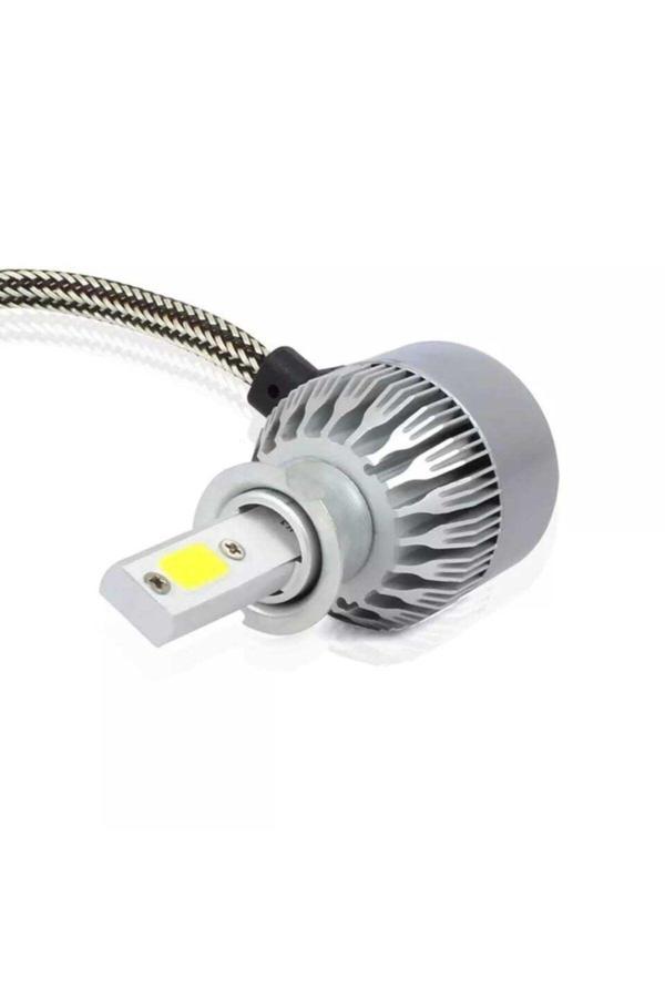 C6 Led Xenon 2 Adet H3 Led Xenon 36W 3800Lm Led Zenon Beyaz Renk Işık Turbo Fanlı - Image 1