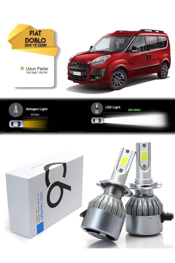 C6 Led Fiat Doblo Uzun Far Led Xenon Şimşek Etkili 2015 Ve Üzeri Uyumlu - Image 1
