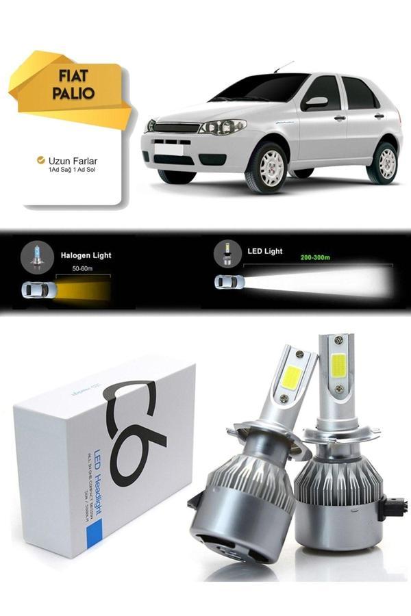 C6 Led Fiat Palio Uzun Far Led Xenon Şimşek Etkili 2005 Ve Üzeri - Image 1