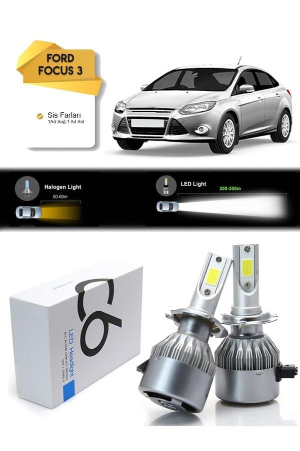 C6 Led Ford Focus 3 Sis Farı Led Xenon Şimşek Etkili - Image 1