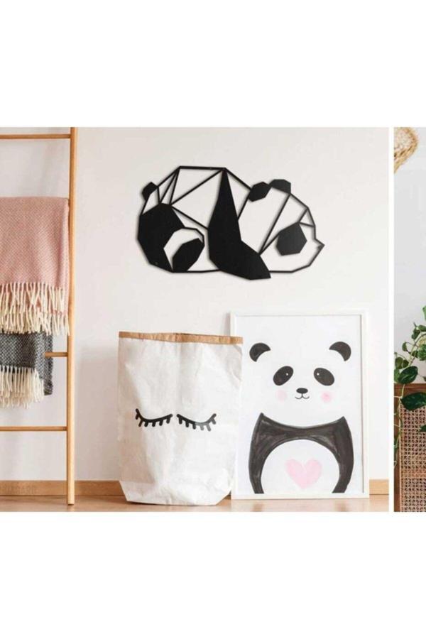 Balp Lazer Kesim Tablo Metal Panda Dekoratif Duvar Süsü Otantik Tablo - Image 1