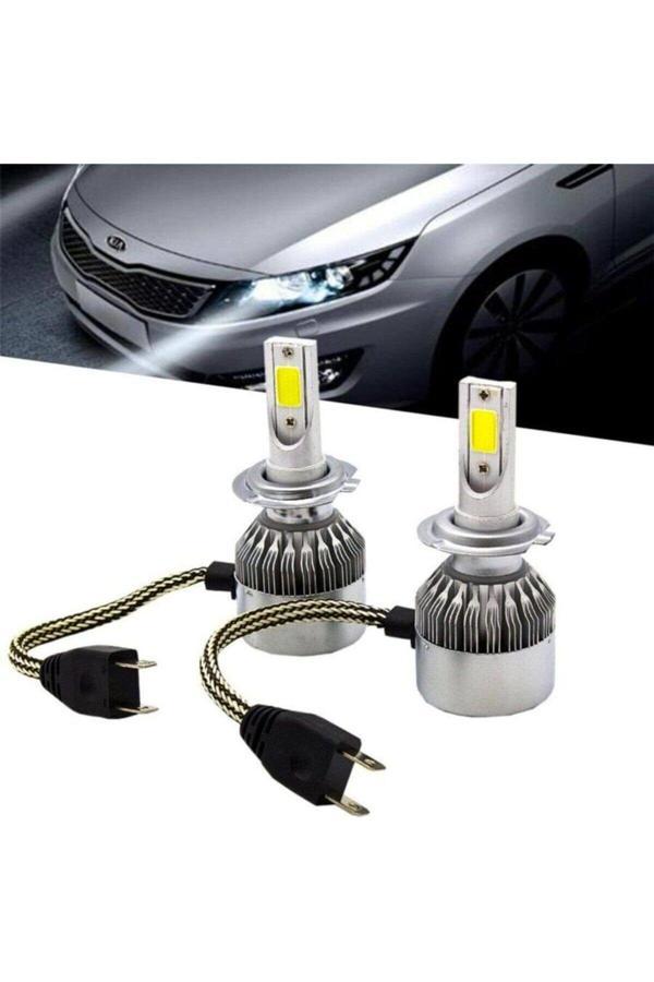 C6 Led Zenon H7 Led Xenon 55 Watt 11000Lm 6500K Far Ampülü Led Işık Beyaz Renk Işık - Image 1