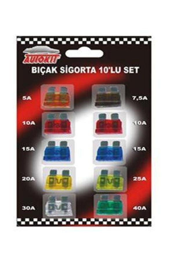 Autokit Bıçak Sigorta 10 Lu Set Japon Normal - Image 1
