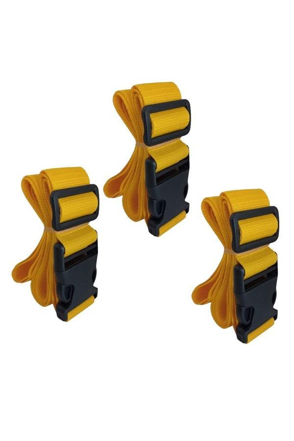Balp Sarı Renk Valiz Bavul Emniyet Kemeri 3 Adet En 4Cm - Image 1