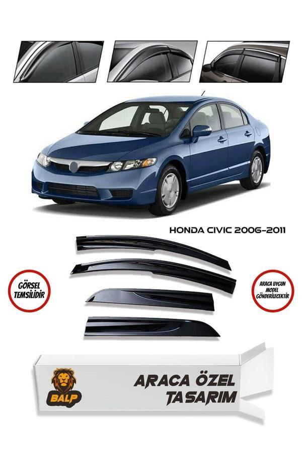 Balp Honda Civic Cam Rüzgarlığı 4Lü 2006-2012 Arası - Image 1