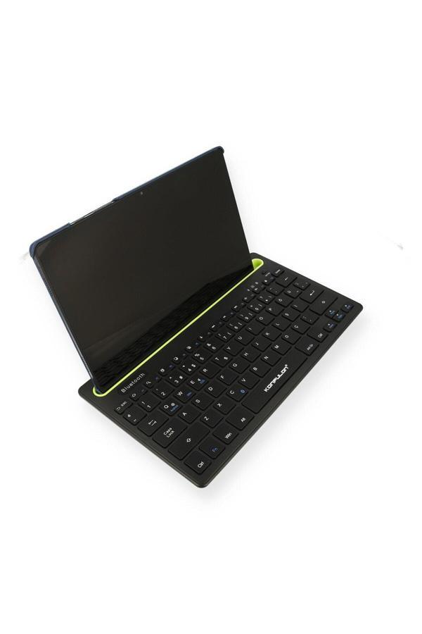 Android, IOS, Windows, Mac, Linux Uyumlu Bluetooth 5.0 Klavye Konfulon V4 Standlı Türkçe Q Klavye - Image 1