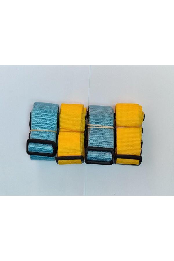Balp 2 Adet Mavi 2 Adet Sarı Valiz Kemeri 4 Cm Toplam 4 Adet - Image 1