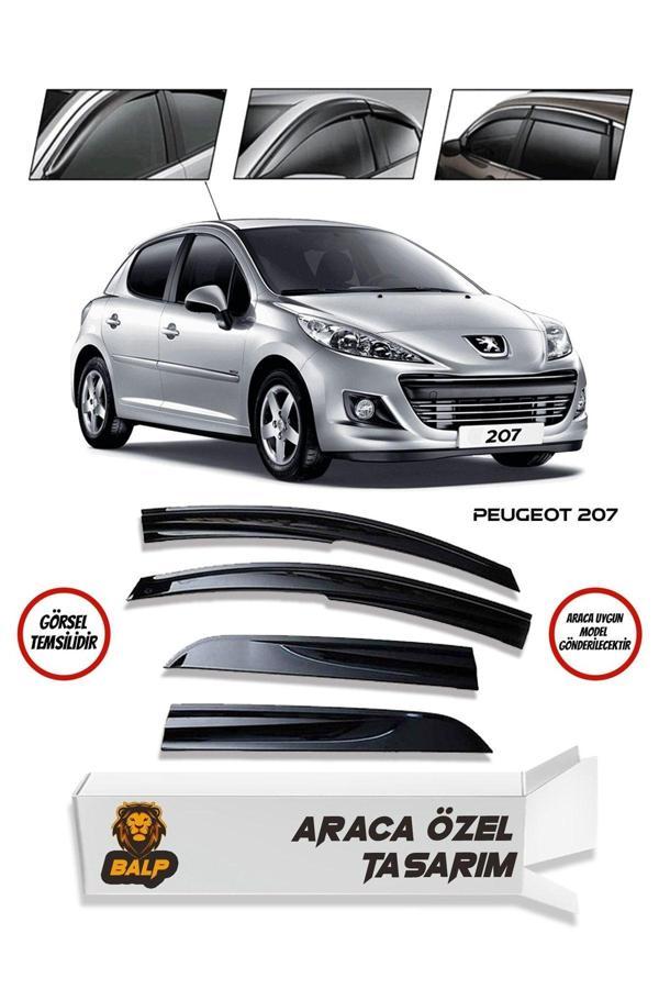 Balp Peugeot 207 Cam Rüzgarlığı 4Lü Parlak Siyah - Image 1