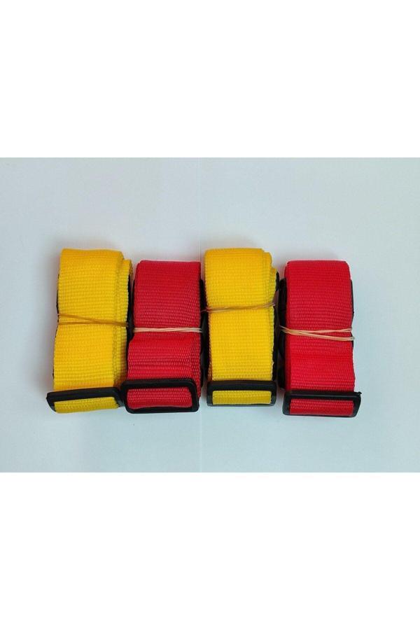 Balp 2 Adet Sarı 2 Adet Kırmızı Valiz Kemeri 4 Cm Toplam 4 Adet - Image 1