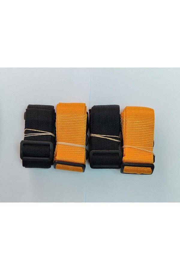 Balp 2 Adet Siyah 2 Adet Portakal Valiz Kemeri 4 Cm Toplam 4 Adet - Image 1