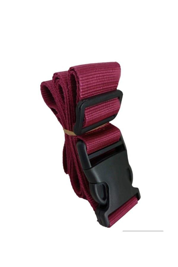 Balp Bordo Renk Valiz Bavul Emniyet Kemeri 1 Adet En 4Cm - Image 1