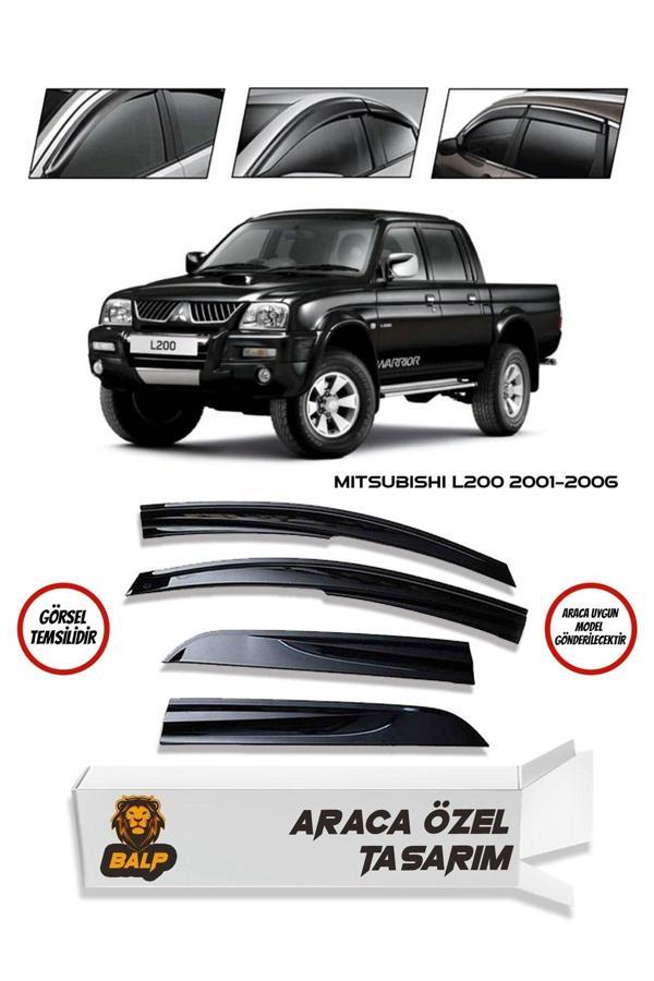 Balp Mitsubishi L200 Cam Rüzgarlığı 4Lü 2001-2006 Arası Uyumlu - Image 1