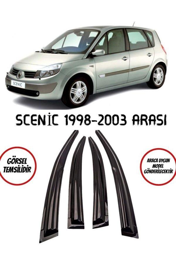 Balp Renault Scenic Cam Rüzgarlığı 4Lü 1998-2003 Takım Parlak Siyah - Image 1