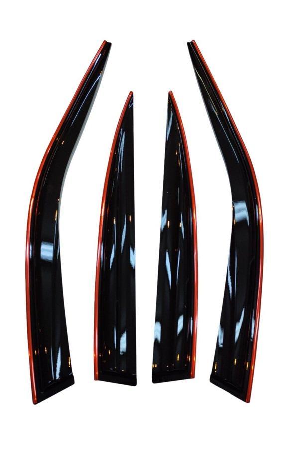 Balp Kia Rio Hb Kırmızı Kromlu Cam Rüzgarlığı 2006-2011 Arası - Image 1