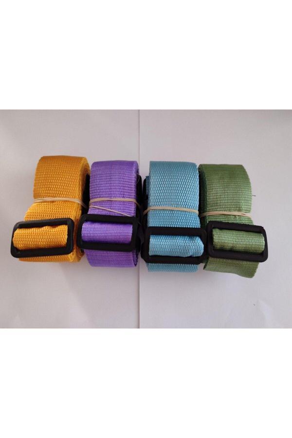 Balp Portakal, Mor, Turkuaz Ve Su Yeşili Renk Valiz Kemeri 4 Cm Toplam 4 Adet - Image 1