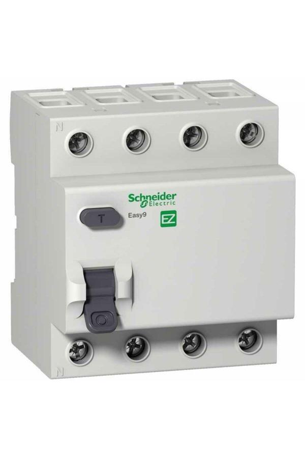 Schneıder Schneıder Ez9R63425 Easy9 Kaçak Akım Koruma Rölesi 4P 25A 300Ma Ac-Tip 400V - Image 1