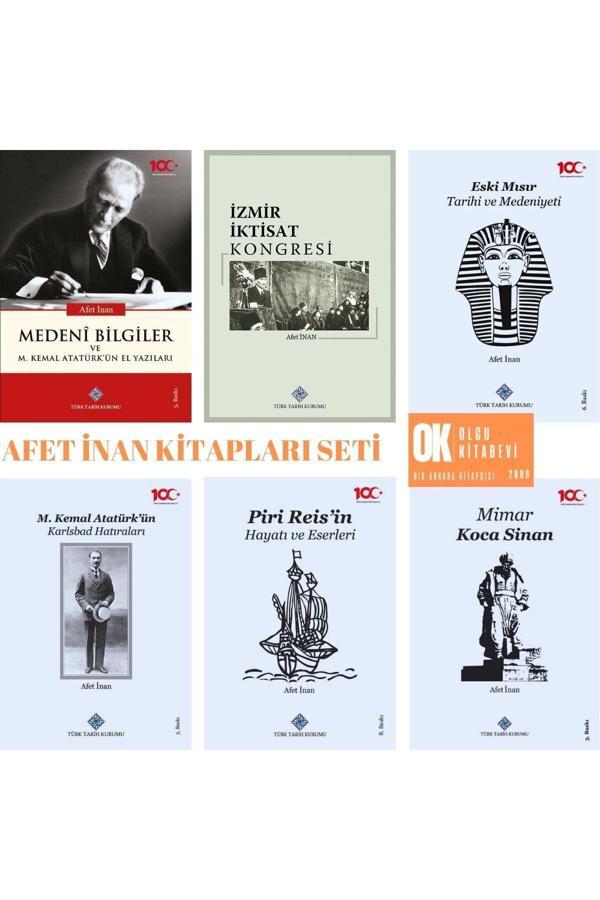 Türk Tarih Kurumu Yayınları Eski Mısır Tarihi Ve Medeniyeti - Medeni Bilgiler - İzmir İktisat Kongresi / Afet İnan - 6 Kitap Set - Türk Tarih Kurumu Yayınları - Image 1