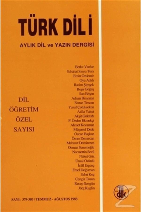 Türk Dil Kurumu Yayınları Türk Dili Sayı 379 380: Dil Öğretim Özel Sayısı - Türk Dil Kurumu Yayınları - Image 1