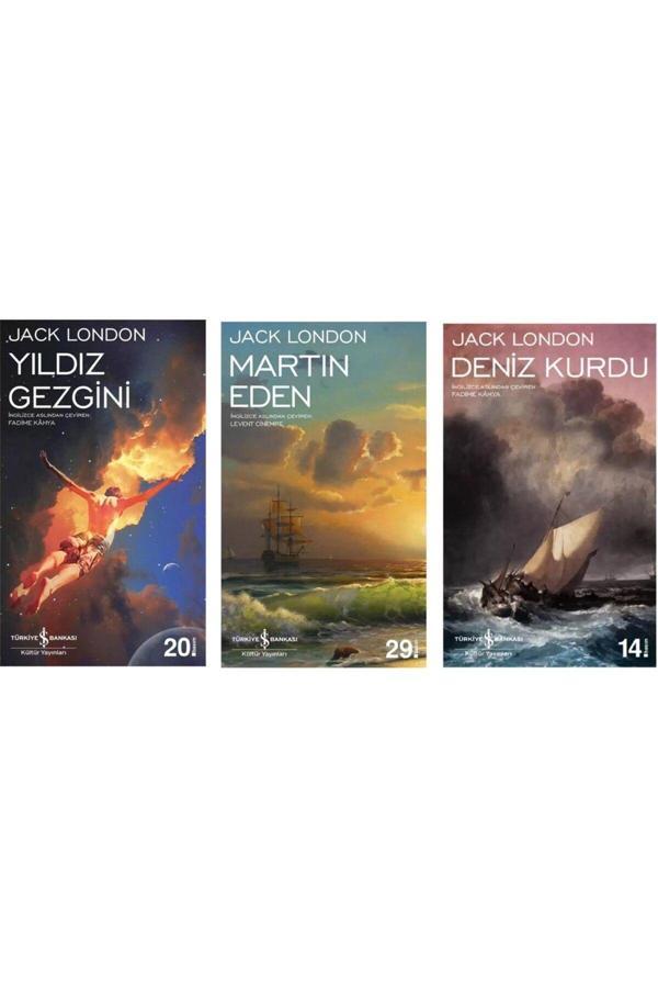 Türkiye İş Bankası Kültür Yayınları Martin Eden - Yıldız Gezgini - Deniz Kurdu - Jack London 3 Kitap+Sergüzeşt(Evren Yayınları) - İş Bankası Kültür Yayınları - Image 1