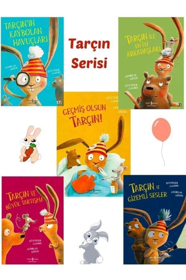 Türkiye İş Bankası Kültür Yayınları 5 Kitap Set Tarçın Kaybolan Havuçları, Gizemli Sesler, En İyi Arkadaşları, Geçmiş Olsun, İş Kültür - İş Bankası Kültür Yayınları - Image 1