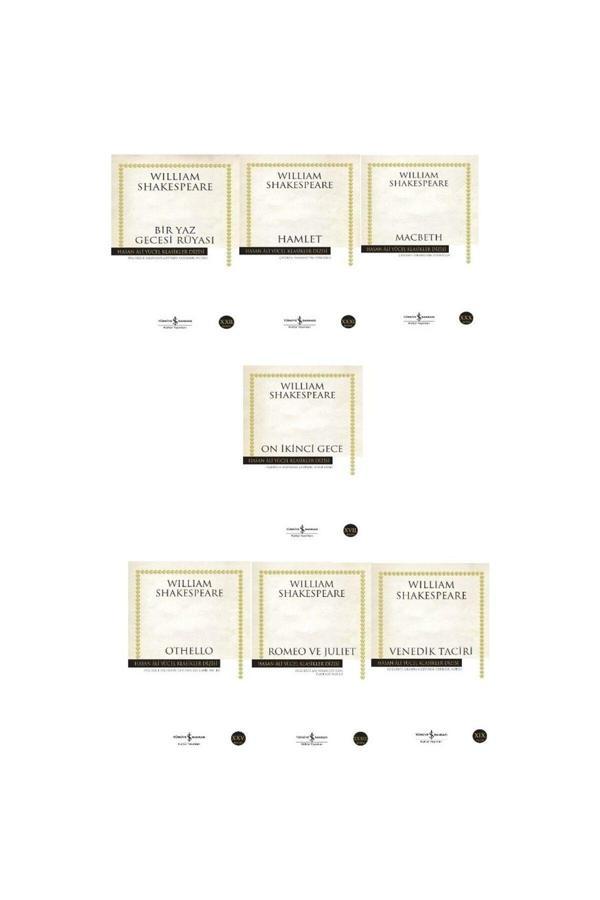 Türkiye İş Bankası Kültür Yayınları William Shakespeare 7 Kitap Hamlet - Othello - Romeo Ve Juliet - Macbeth -On Ikinci Gece - İş Bankası Kültür Yayınları - Image 1