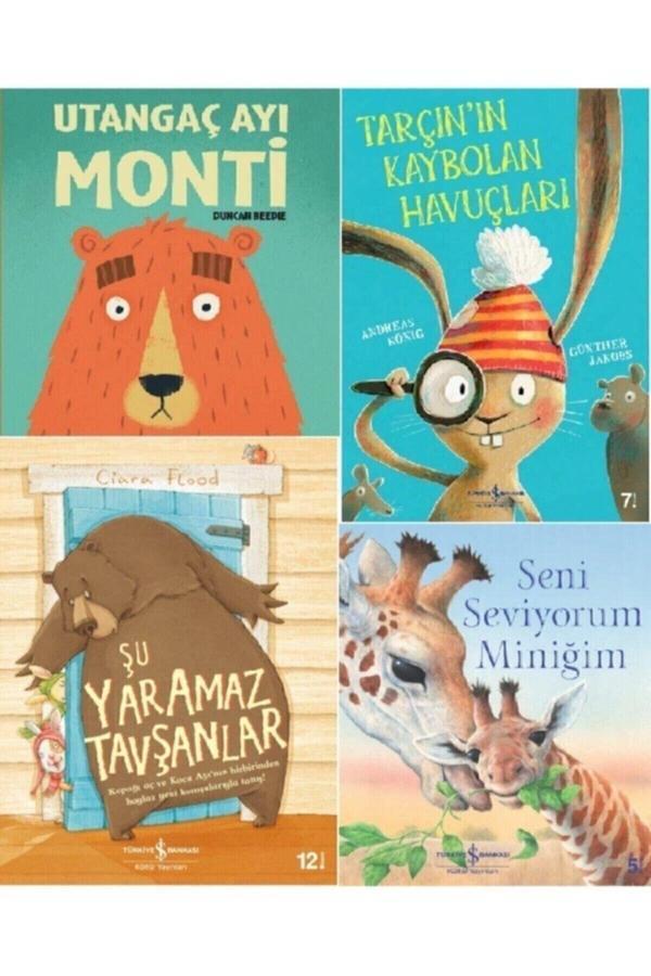 Türkiye İş Bankası Kültür Yayınları Utanganç Ayı Monti/Tarçın'In Kaybolan Havuçları/Şu Yaramaz Tavşanlar /Seni Seviyorum Miniğim - İş Bankası Kültür Yayınları - Image 1