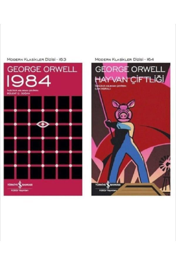 Türkiye İş Bankası Kültür Yayınları George Orwell 2 Kitap Set, 1984 Ve Hayvan Çiftliği - İş Bankası Kültür Yayınları - Image 1