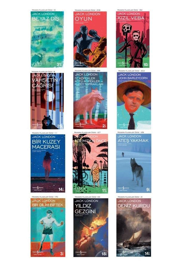 Türkiye İş Bankası Kültür Yayınları Modern Klasikler Dizisi Jack London Kitapları 12 Kitap Set - İş Bankası Kültür Yayınları - Image 1