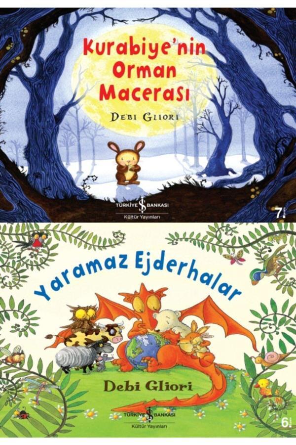 İş Bankası Kültür Yayınları 3-6 Yaş Renkli Resimli Büyük Boy Çocuk Masal Kitapları Seti 2 Kitap Yaramaz Ejderhalar-Kurabiyenin - İş Bankası Kültür Yayınları - Image 1
