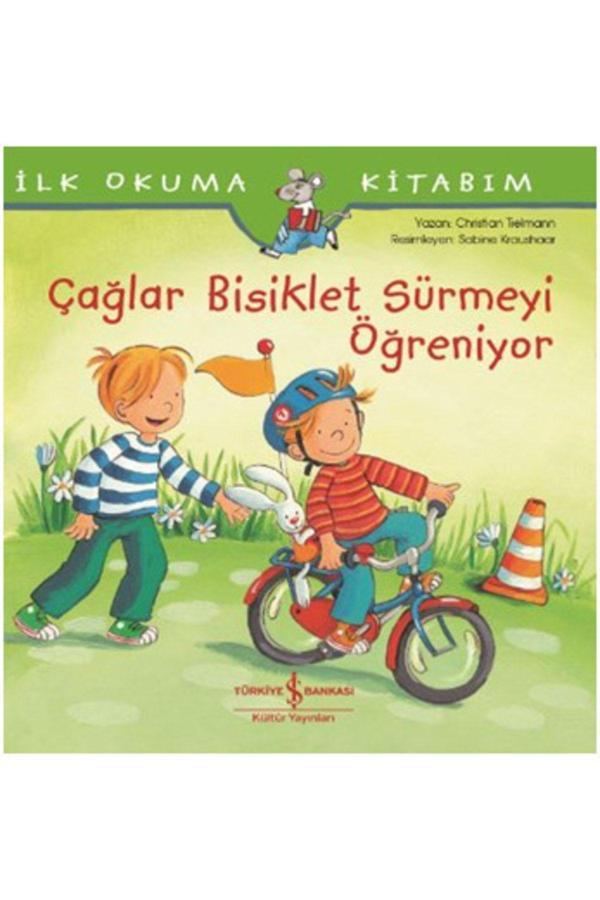 İş Bankası Kültür Yayınları Çağlar Bisiklet Sürmeyi Öğreniyor-İlk Okuma Kitabım - İş Bankası Kültür Yayınları - Image 1