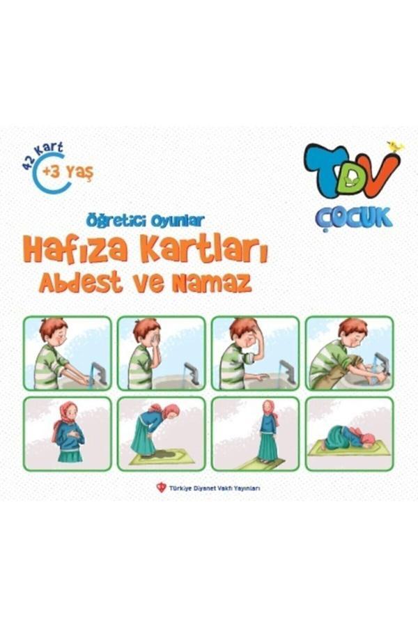 Diyanet Vakfı Yayınları Öğretici Oyunlar Hafıza Kartları Abdest Ve Namaz 42 Kart Kolektif - - Türkiye Diyanet Vakfı Yayınları - Image 1