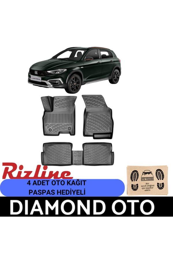 Rizline Fiat Egea Cross 3D Havuzlu Paspas 2020-2021-2022-2023-2024-2025-2026 - Image 1