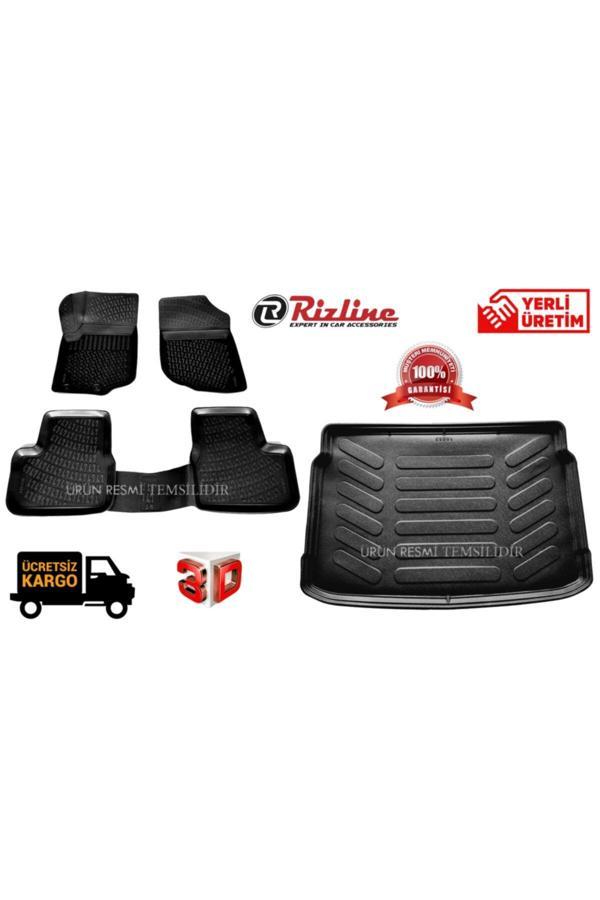 Rizline Renault Symbol 3D Paspas + Bagaj Havuzu Set 2013-2019 Arası - Image 1
