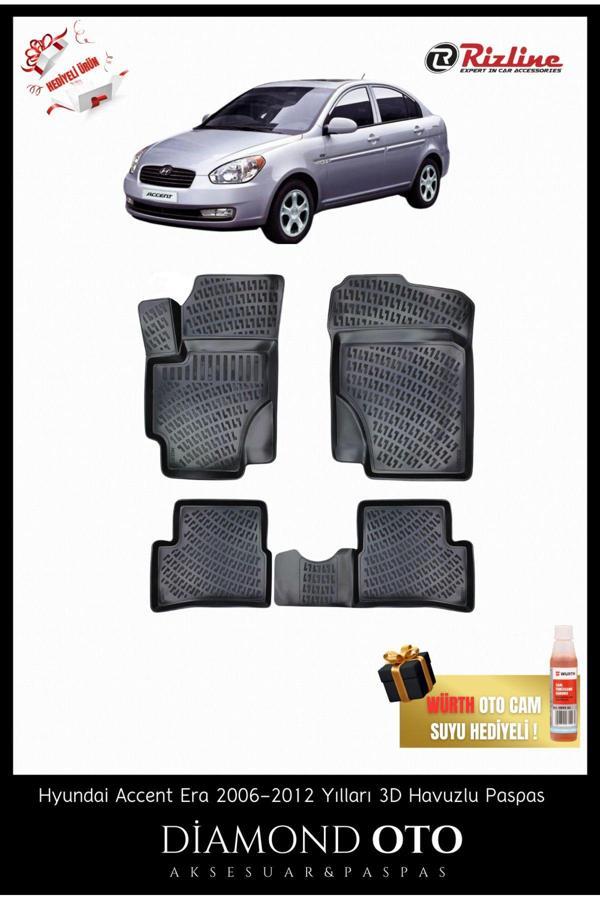 Rizline Hyundai Accent Era 3D Havuzlu Paspas 2006-2007-2008-2009-2010-2011-2012 - Image 1