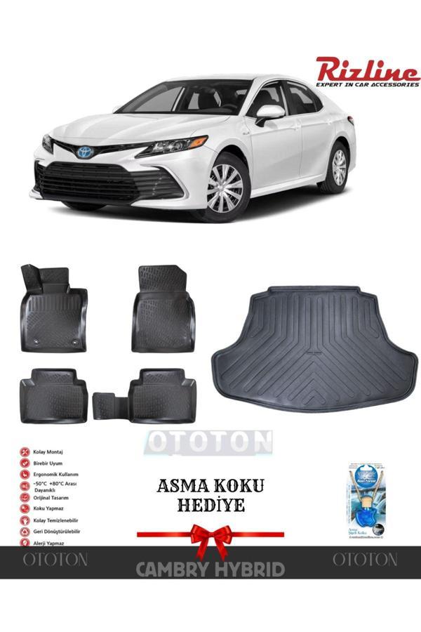 Rizline Toyota Camry Hybrit 2018-2024 Bagaj Havuzu Ve 3D Havuzlu Paspas -Hediyeli - Image 1