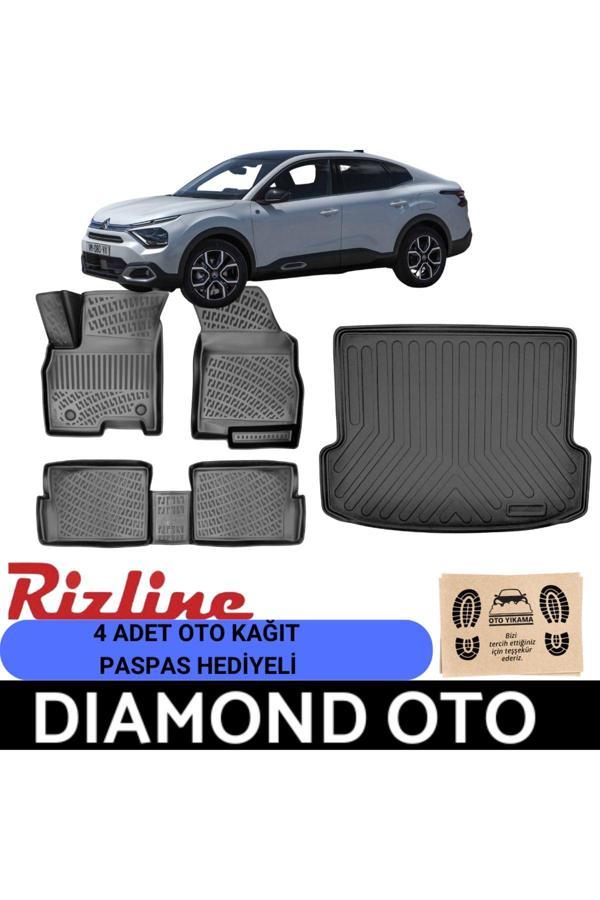 Rizline Citroen C4 X  3D  Havuzlu Paspas Ve Bagaj Havuzu 2023-2024-2025 - Image 1