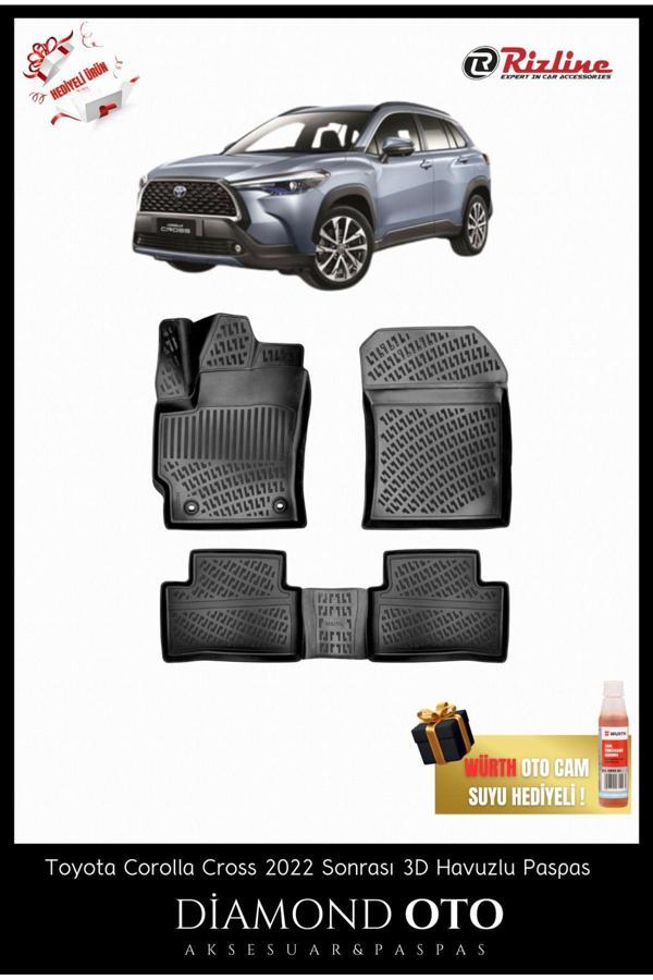 Rizline Toyota Corolla Cross 3D Havuzlu Paspas Ve Bagaj Havuzu 2022-2023-2024-2025 - Image 1
