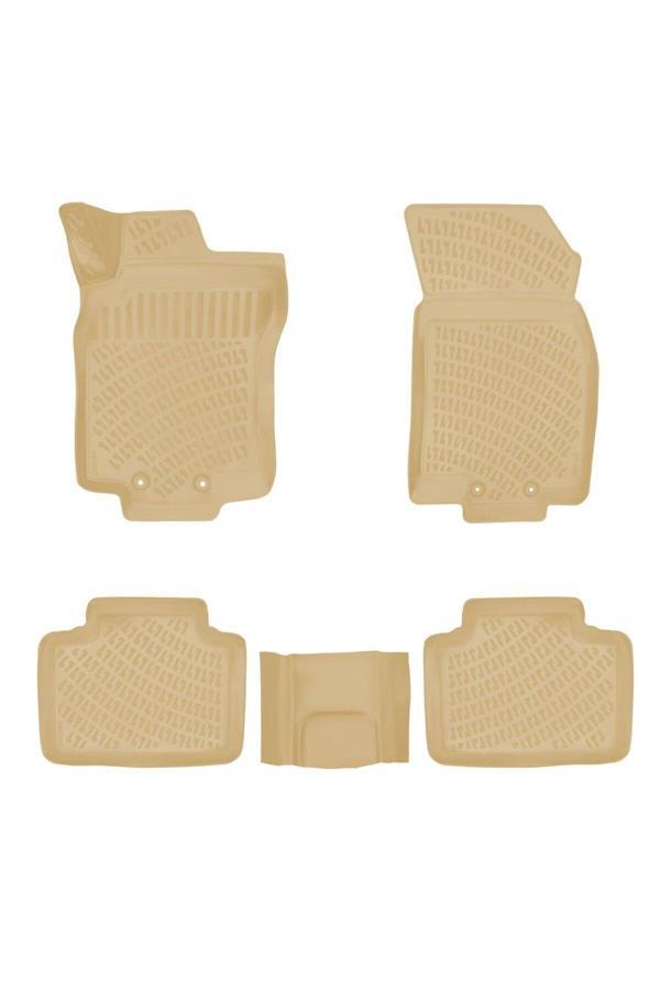Rizline Nissan X-Trail 2013-2021 3D Havuzlu Paspas Bej - Image 1