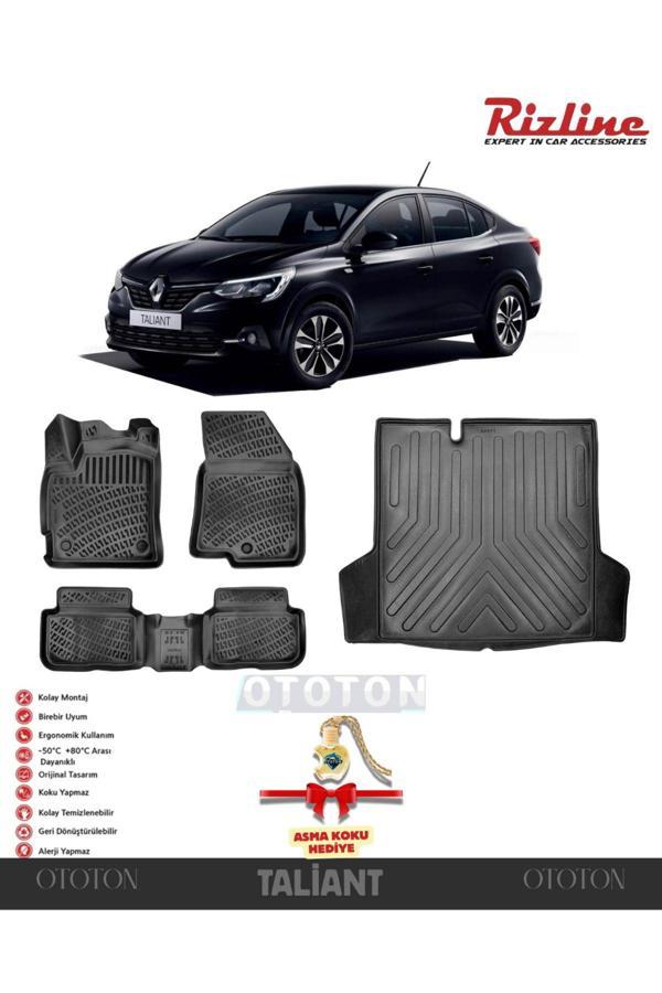 Rizline Renault Taliant 2021 Sonrası Bagaj Havuzu Ve 3D Havuzlu Paspas -Hediyeli - Image 1