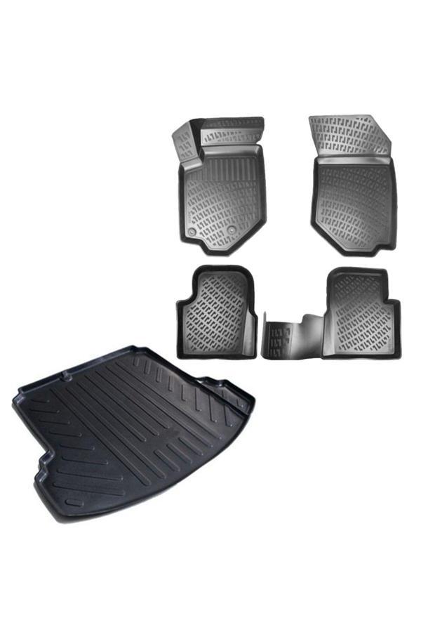 Rizline Audi A4 B9 2021 Araca Özel Üretim 3D Havuzlu Paspas Ve Bagaj Havuzu - Image 1