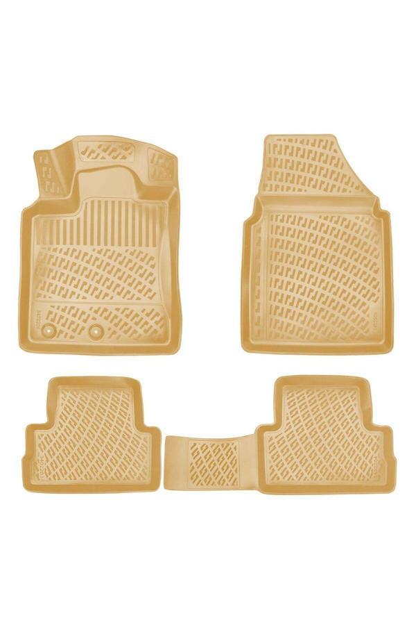 Ototon Nissan Qashqai 2020 Araca Özel Tasarım 3D Havuzlu Bej Paspas - Image 1