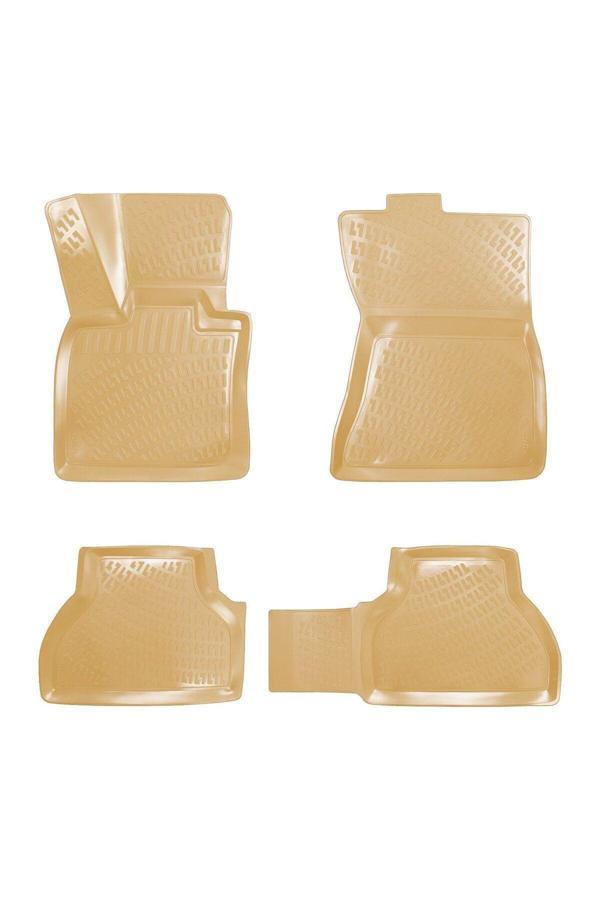 Ototon Bmw X6 2010 Araca Özel Tasarım 3D Havuzlu Bej Paspas - Image 1