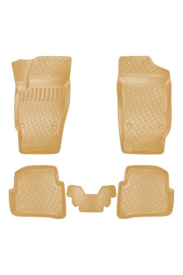 Ototon Skoda Fabia 2000 Araca Özel Tasarım 3D Havuzlu Bej Paspas - Image 1