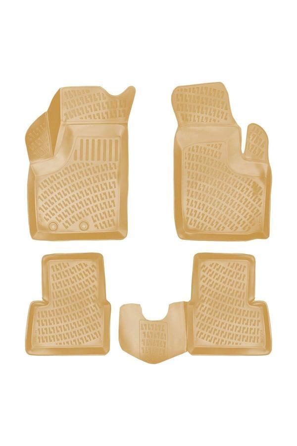 Ototon Fiat Doblo 2006 Araca Özel Tasarım 3D Havuzlu Bej Paspas - Image 1