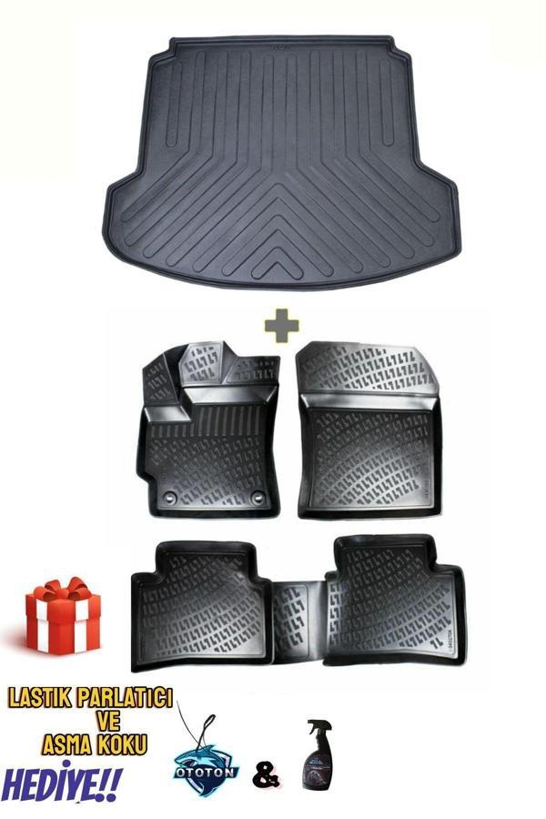 Ototon Mercedes E Serisi W212 Rampalı 2011 Model 3D Bagaj Havuzu Ve Araca Özel Paspas Seti (Hediyeli) - Image 1