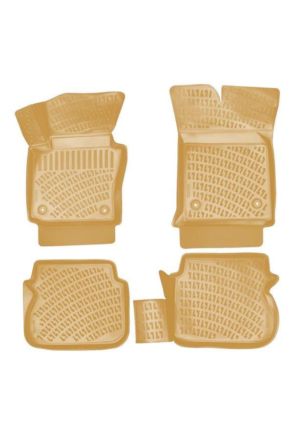 Ototon Volkswagen Caddy 2003-2010 Araca Özel Tasarım 3D Havuzlu Bej Paspas - Image 1