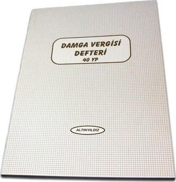 Altınyıldız Damga Vergisi Defteri Karton Kapak 40 Yaprak CEMD-043 (12 Li Paket) - Image 1