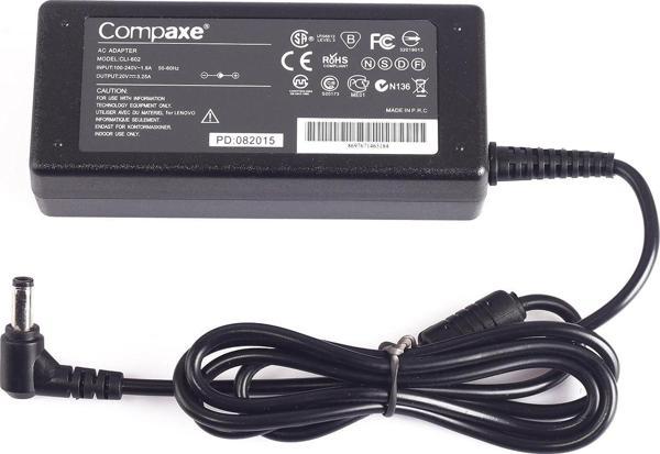 Compaxe Cnt-401 20V 4,5A 5,5-2,5 Toshiba Uyumlu Notebook Adaptörü - Image 1
