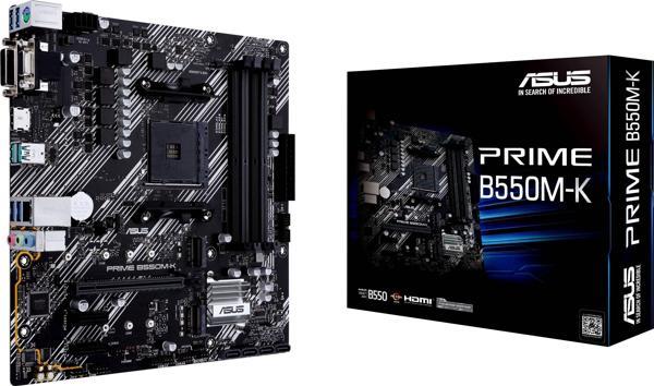 Asus Prime B550M-K Amd Am4 3.Nesil Ddr4 Vga Dvi Hdmi Amd Anakart - Image 1